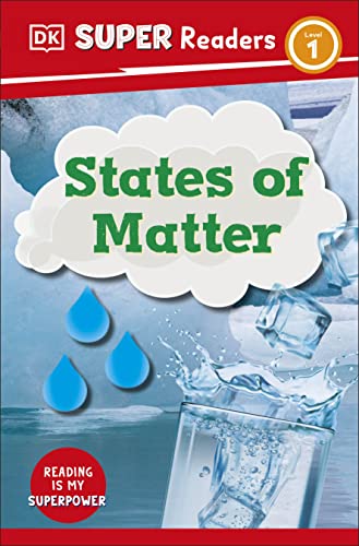 Book cover: "States of Matter" with ice, water, and droplets illustrated.