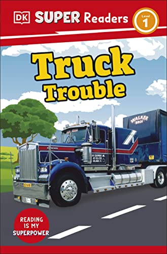 Book cover: blue truck with a large trailer on a road.