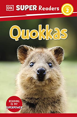 Book cover featuring a close-up of a quokka’s face, with text “Quokkas”.