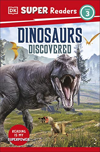 Book cover: "Dinosaurs Discovered" featuring a Tyrannosaurus Rex and Pterodactyl.