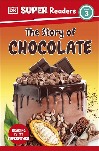 Book cover: "The Story of Chocolate" with chocolate imagery.