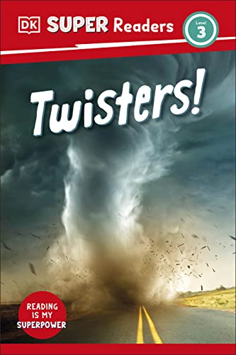 Book cover depicting a large, swirling tornado over a highway.