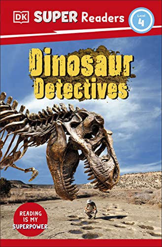 Book cover: "Dinosaur Detectives" with a dinosaur skeleton and desert landscape.