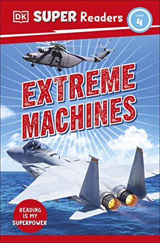 Book cover featuring helicopters and fighter jets, titled “Extreme Machines.”