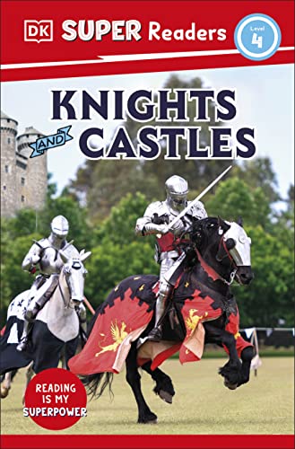 Book cover: “Knights and Castles” featuring a knight on horseback.