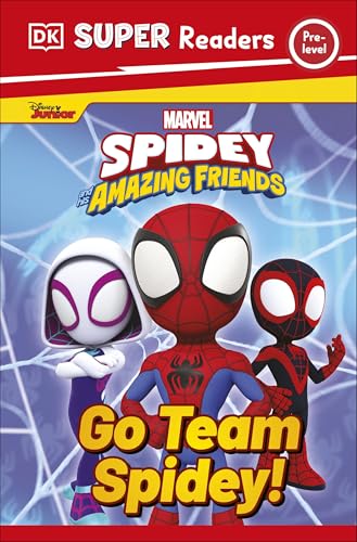 Book cover featuring Spidey and his friends, Ghost-Spider and Miles Morales.