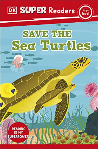 Book cover with a sea turtle swimming amongst coral and fish.