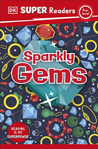 Book cover with colorful gems and the title "Sparkly Gems".