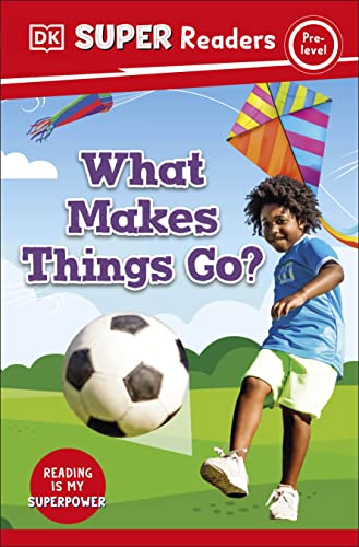 Book cover with a child, soccer ball, and colorful kites.