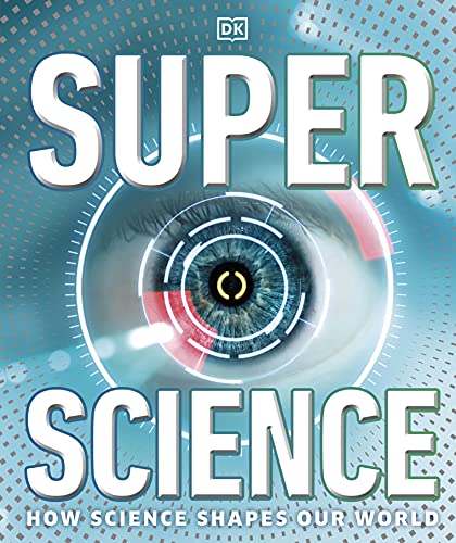 Book cover: "Super Science" with an eye and tech-inspired graphics.