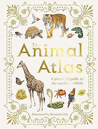 Book cover featuring illustrated animals—tiger, giraffe, bird, and more.