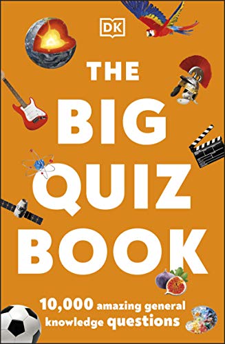 Orange book cover titled The Big Quiz Book with various small illustrative icons.