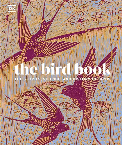 Book cover featuring stylized purple birds and floral patterns on a light blue background.
