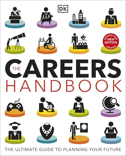 Book cover titled The Careers Handbook featuring various career-themed icons on a white background.