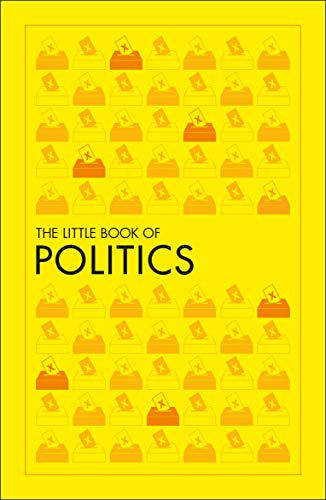 Yellow book cover with ballot boxes and the title "The Little Book of Politics".