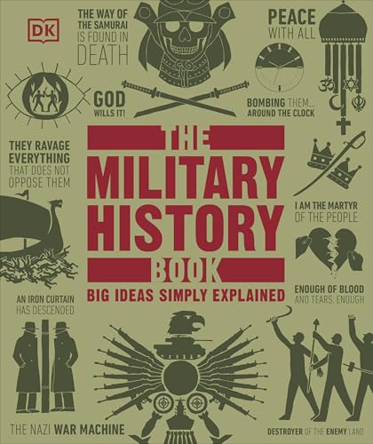 Book cover with military symbols and text: "The Military History Book".