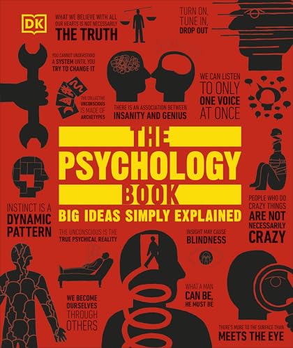 Red book cover with black silhouettes and text about psychology concepts.