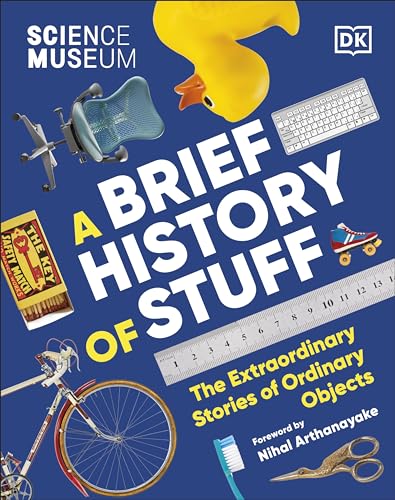 Book cover featuring everyday objects: a duck, chair, roller skate, and more.