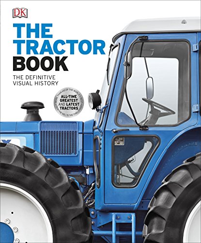 Book cover featuring a close-up of a blue and grey vintage tractor.