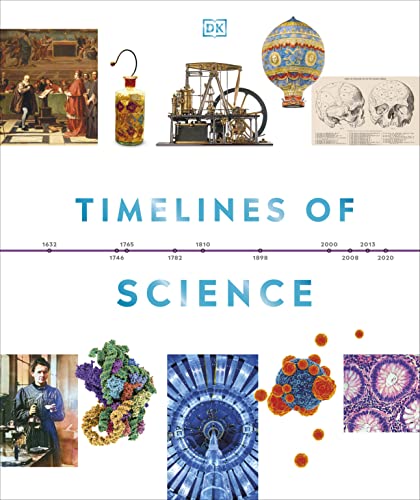 Book cover: "Timelines of Science" with historical scientific images.