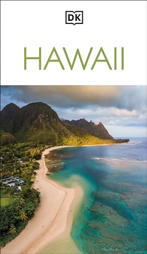 Book cover: “Hawaii” with a coastal mountain landscape image.