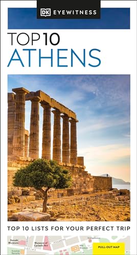 DK Top 10 Athens guidebook featuring the Temple of Olympian Zeus.