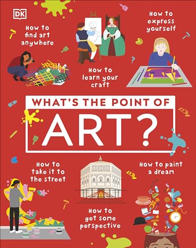 Book cover with illustrated people creating and experiencing art.