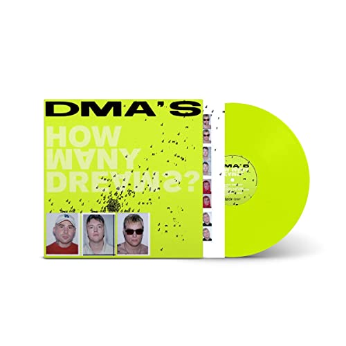 Neon yellow and Pantone yellow vinyl record of Dmas’ “How Many Dreams.”