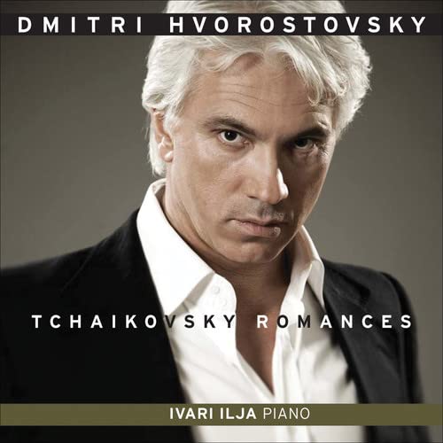 Dmitri Hvorostovsky portrait on a CD cover for Tchaikovsky Romances.