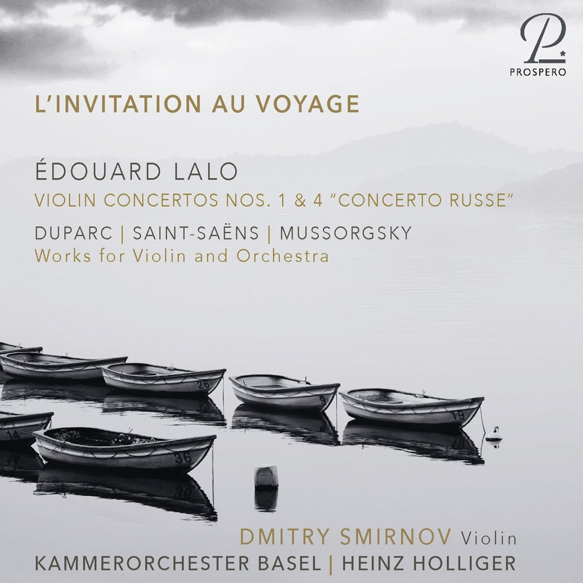CD cover for Lalo’s “L’Invitation au Voyage” featuring boats at sea.