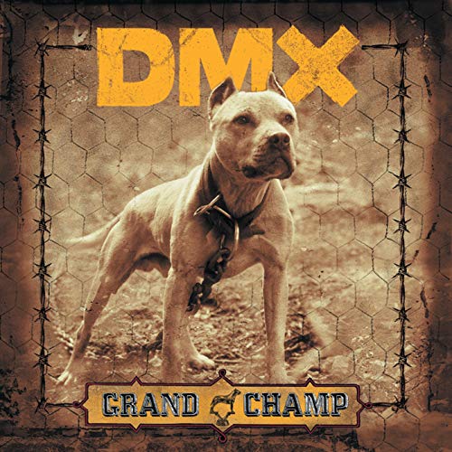 DMX album cover: a pit bull with barbed wire and text.