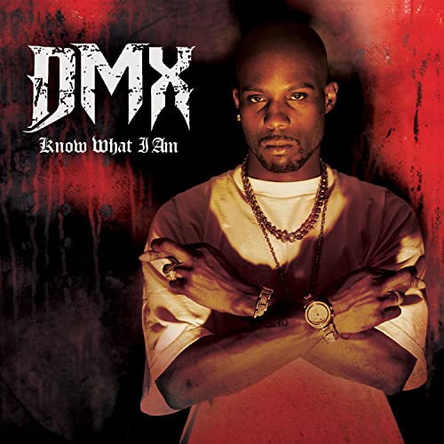 DMX album cover: portrait of the rapper against a red, textured background.