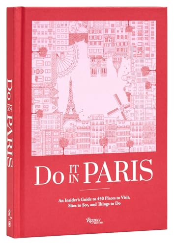 Red travel guide titled "Do It In Paris" with illustrated Parisian landmarks.