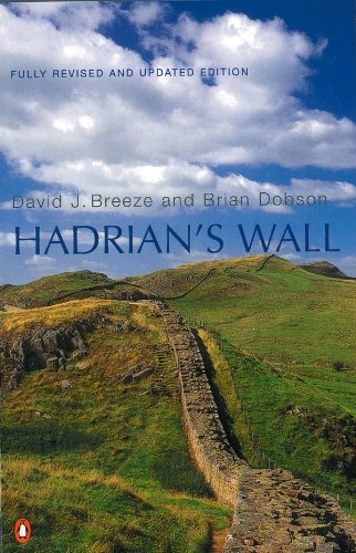 Book cover: Hadrian’s Wall winding across a green, hilly landscape.