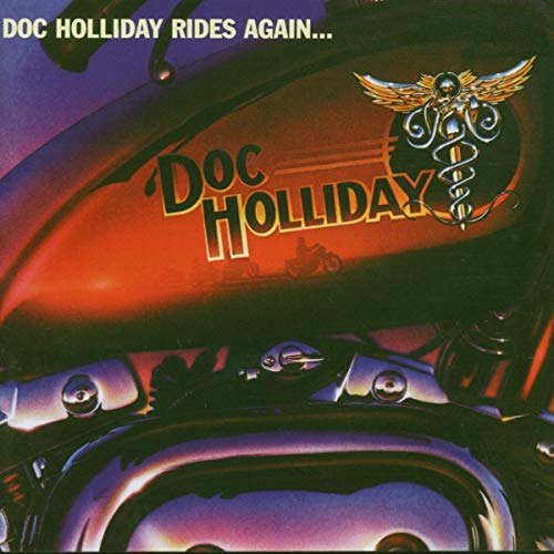CD cover for Doc Holliday’s “Doc Holliday Rides Again…” album.