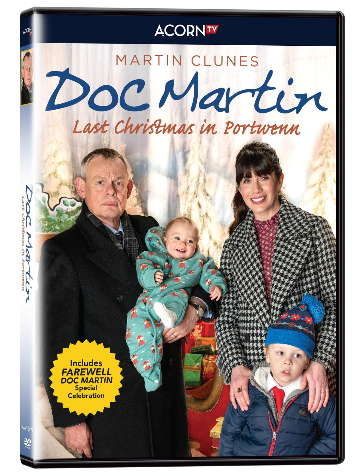“Doc Martin Last Christmas in Portwenn” DVD cover with cast portrait.