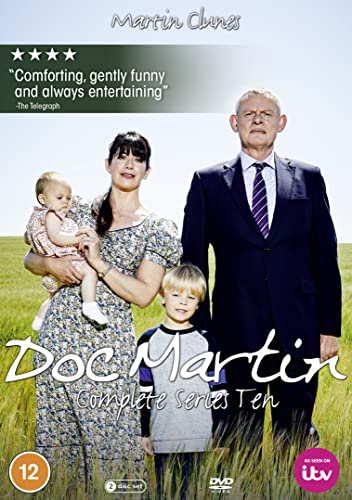 Doc Martin Series 10 DVD cover featuring a family in a field.