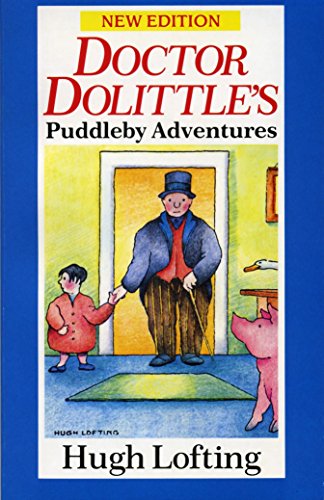 Book cover: Doctor Dolittle with a child, pig, and duck.