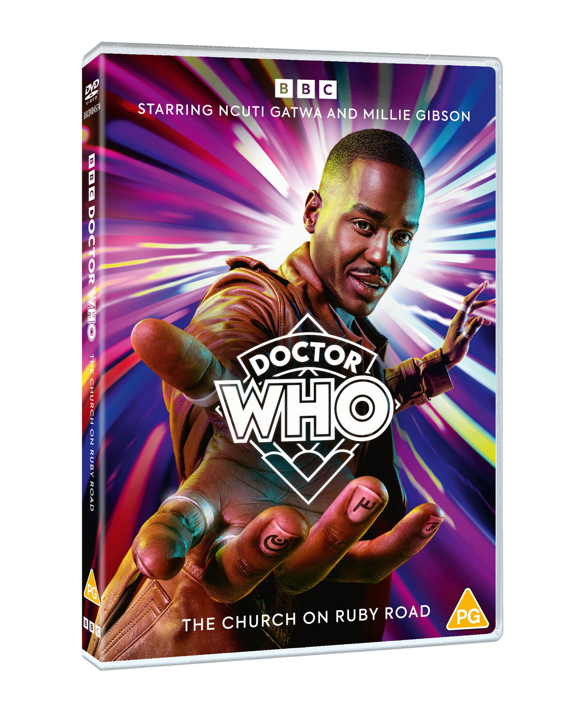 Doctor Who DVD cover featuring Ncuti Gatwa and Millie Gibson.