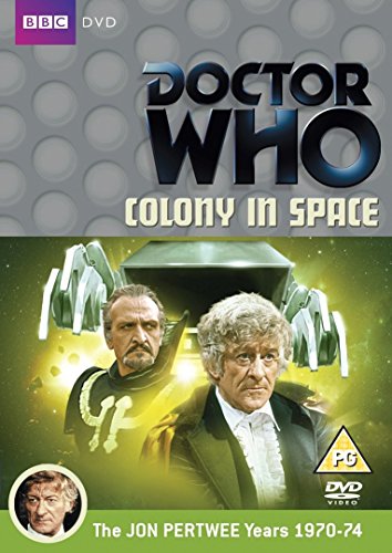 Doctor Who "Colony In Space" DVD cover with actors and a robot.