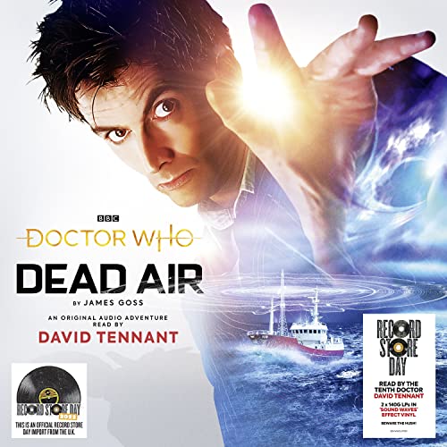 Doctor Who “Dead Air” vinyl cover featuring David Tennant and a ship.