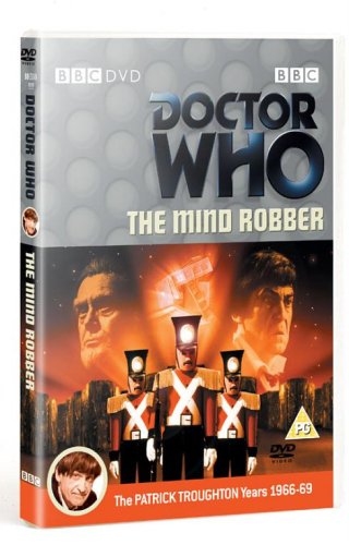 Doctor Who The Mind Robber DVD cover featuring Patrick Troughton and toy soldiers.