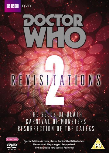 Doctor Who Revisitations Vol 2 DVD cover with red and silver design.