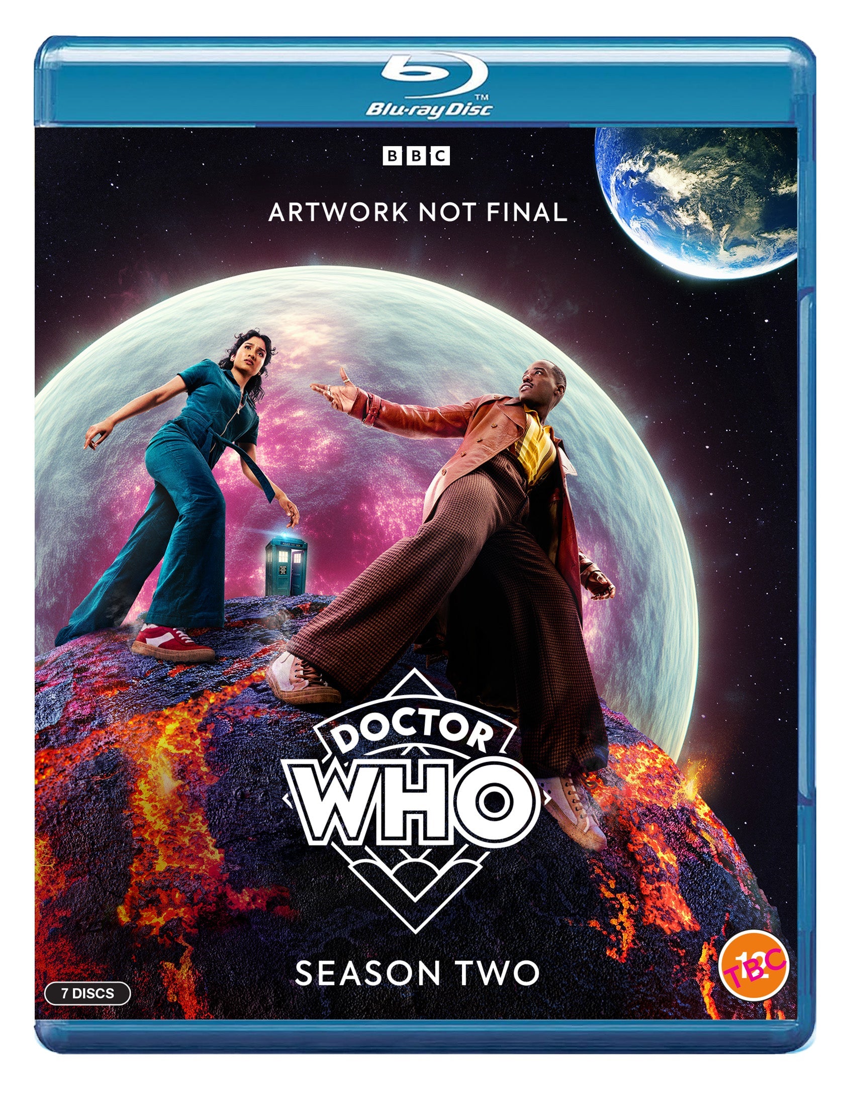 Doctor Who Season Two Blu-ray cover featuring the Doctor and companion.
