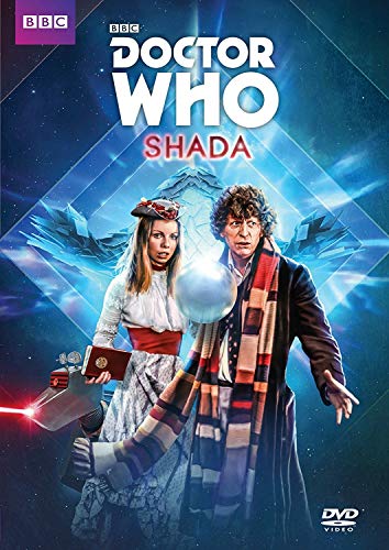"Doctor Who Shada DVD cover featuring the Fourth Doctor and a companion."