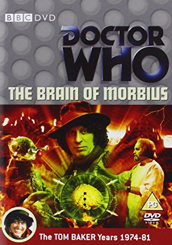DVD cover for Doctor Who: The Brain of Morbius featuring Tom Baker and creatures.