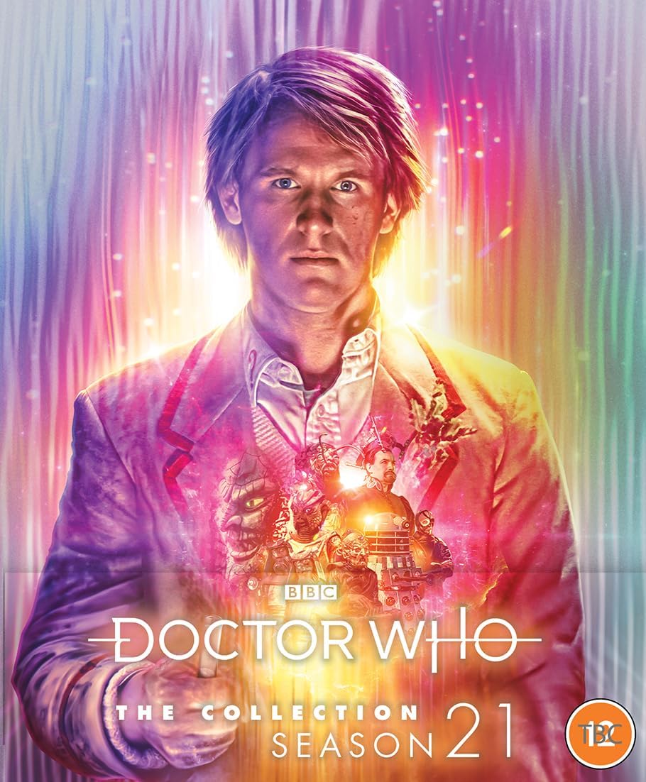 Peter Davison as the Fifth Doctor, "Doctor Who: The Collection Season 21" Blu-ray.