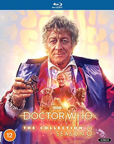 Doctor Who Season 8 Blu-ray cover featuring the Twelfth Doctor and companions.