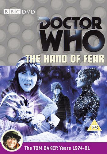 Doctor Who The Hand of Fear DVD cover featuring Tom Baker and Sarah Jane Smith.