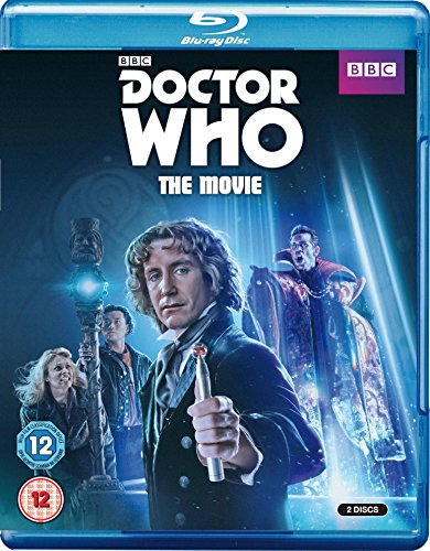 "Blu-ray case for 'Doctor Who: The Movie' with the Eighth Doctor on the cover."